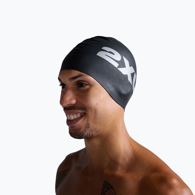 Шапка за плуване 2XU Silicone black/black 4