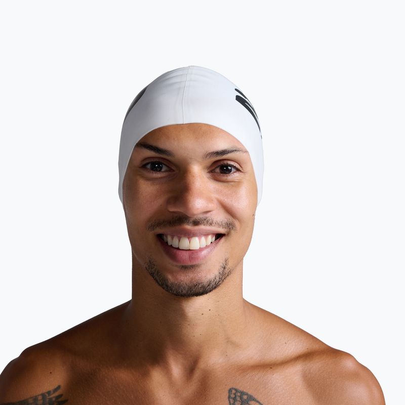 Шапка за плуване 2XU Silicone white/white 2