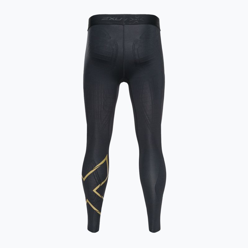 Мъжки тренировъчен клин 2XU Force Compression черен и златист MA5365B 2