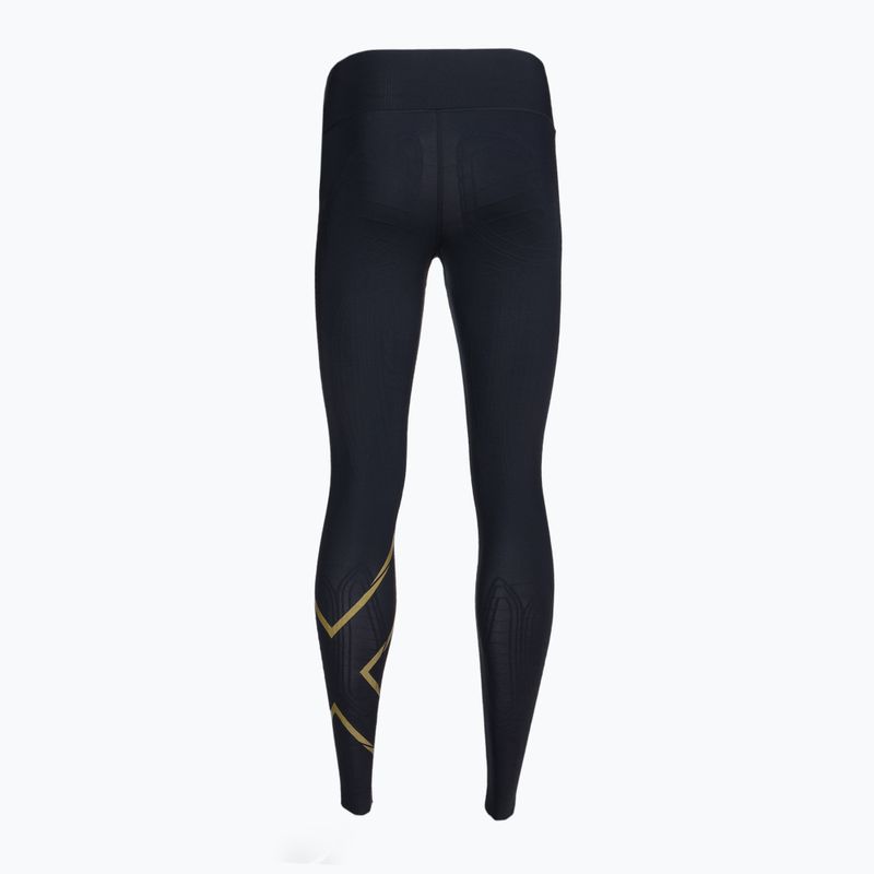 Дамски клинове за тренировка 2XU Force Mid-Rise Compression black and gold WA5367B 7