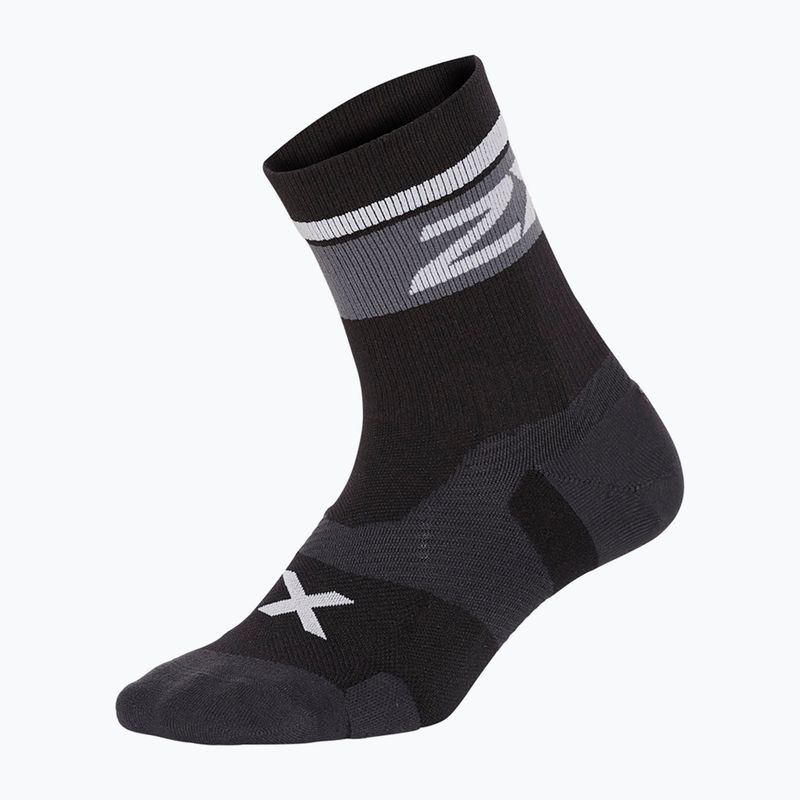 2XU Vectr Cushion Crew спортни чорапи черно и бяло UA5053E