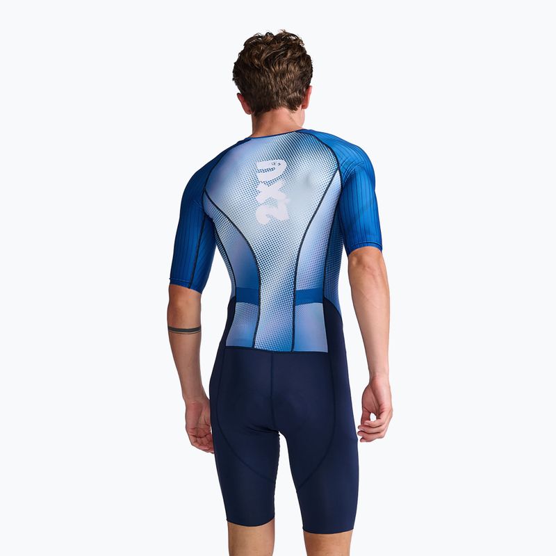 Мъжки костюм за колоездене 2XU Aero Sleeved midnight/white 2