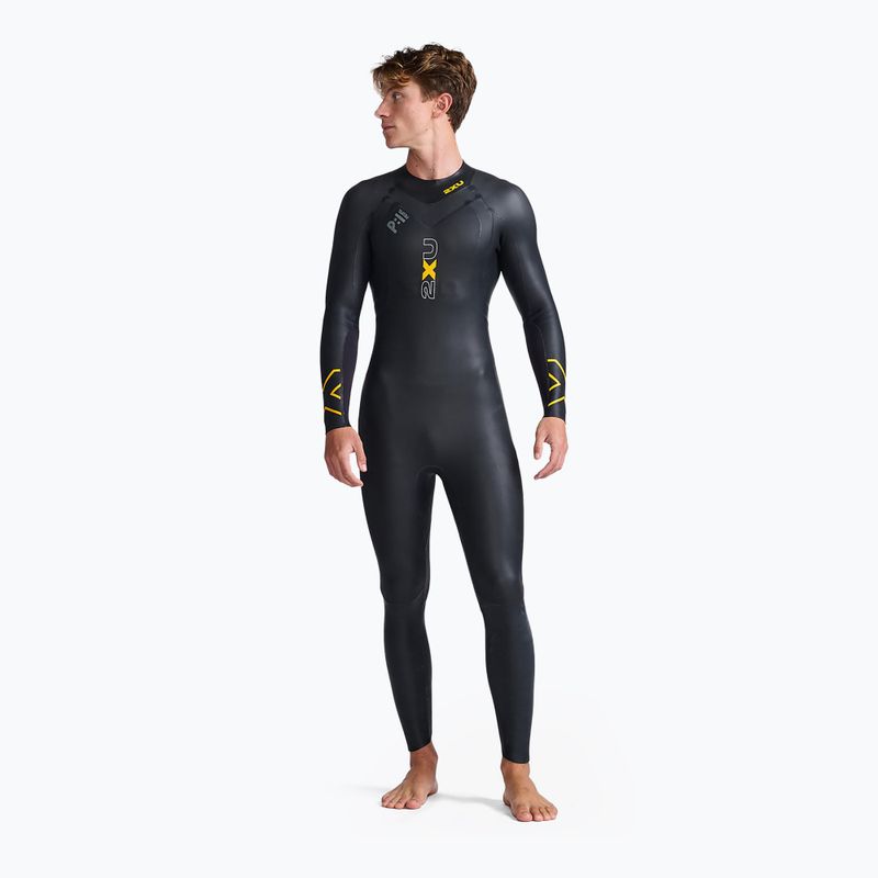 Мъжки костюм за триатлон 2XU Propel:1 black/ambition MW4991C 3