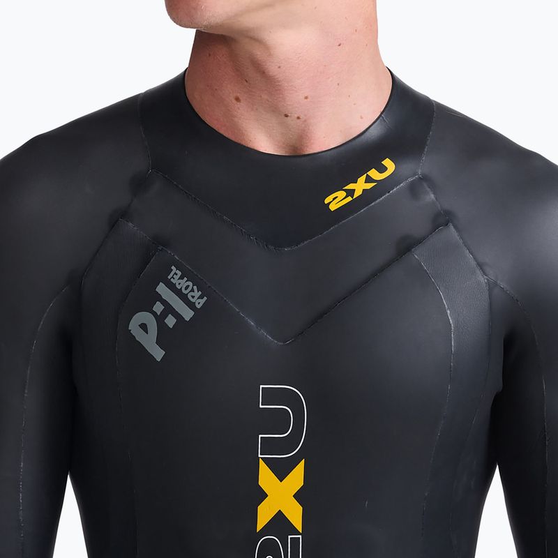 Мъжки костюм за триатлон 2XU Propel:1 black/ambition MW4991C 5