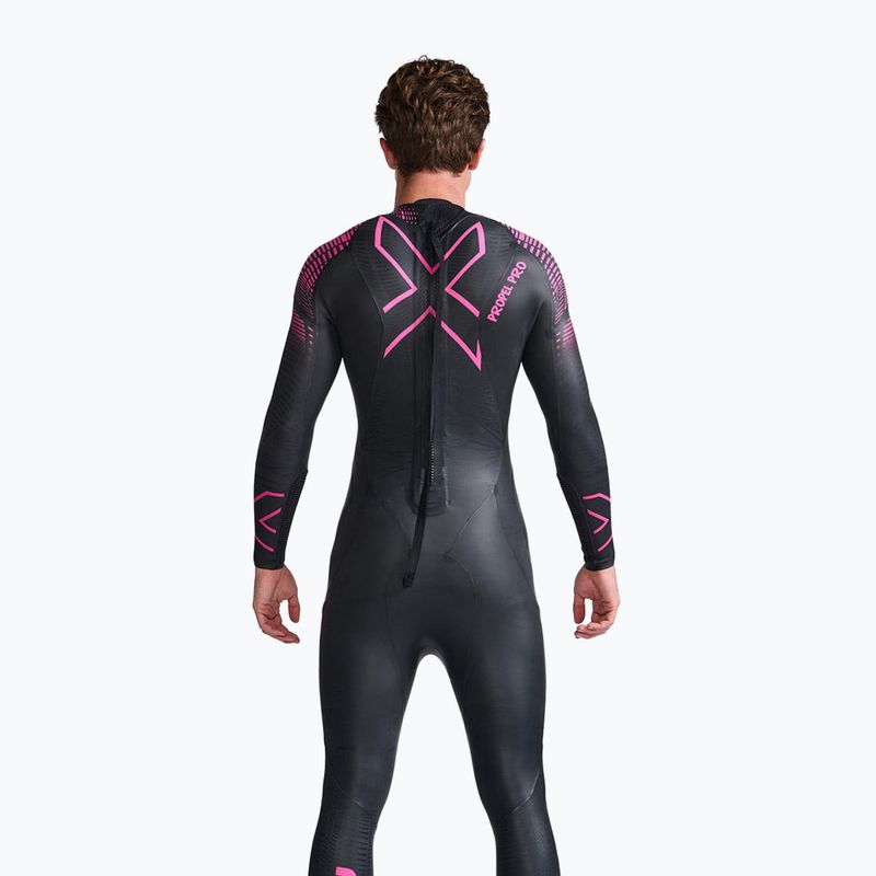 Мъжки костюм за триатлон 2XU Propel PRO 3 mm black/punk pink 2