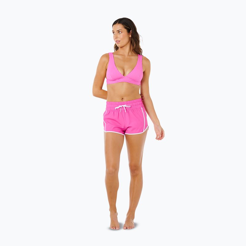 Дамски плажни шорти Rip Curl High Waist Retro Volley 3" super pink 2