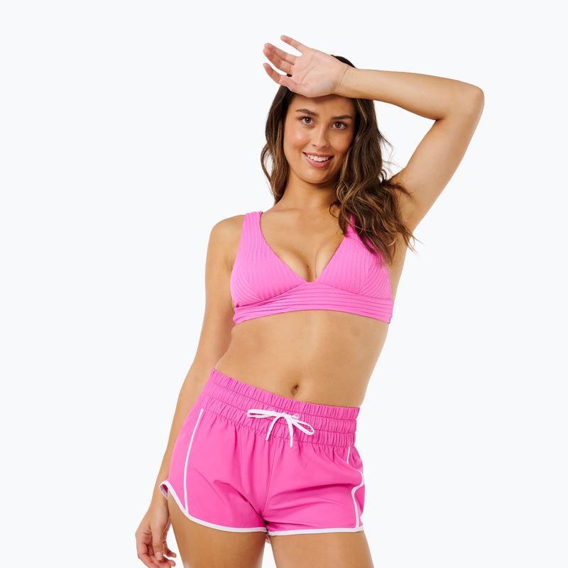 Дамски плажни шорти Rip Curl High Waist Retro Volley 3" super pink 5