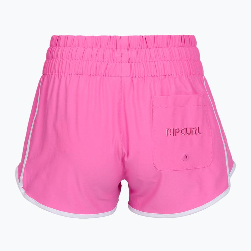 Дамски плажни шорти Rip Curl High Waist Retro Volley 3" super pink 7