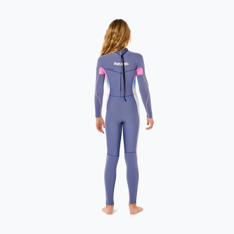 Детски неопренов костюм за плуване Rip Curl Dawn Patrol 3/2 mm Back Zip grey/blue 2