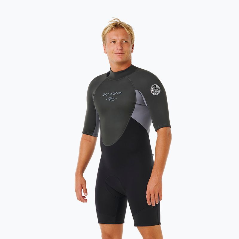 Мъжки неопреннов костюм за плуване Rip Curl Omega 2/2 mm Back Zip Springsuit grey 2