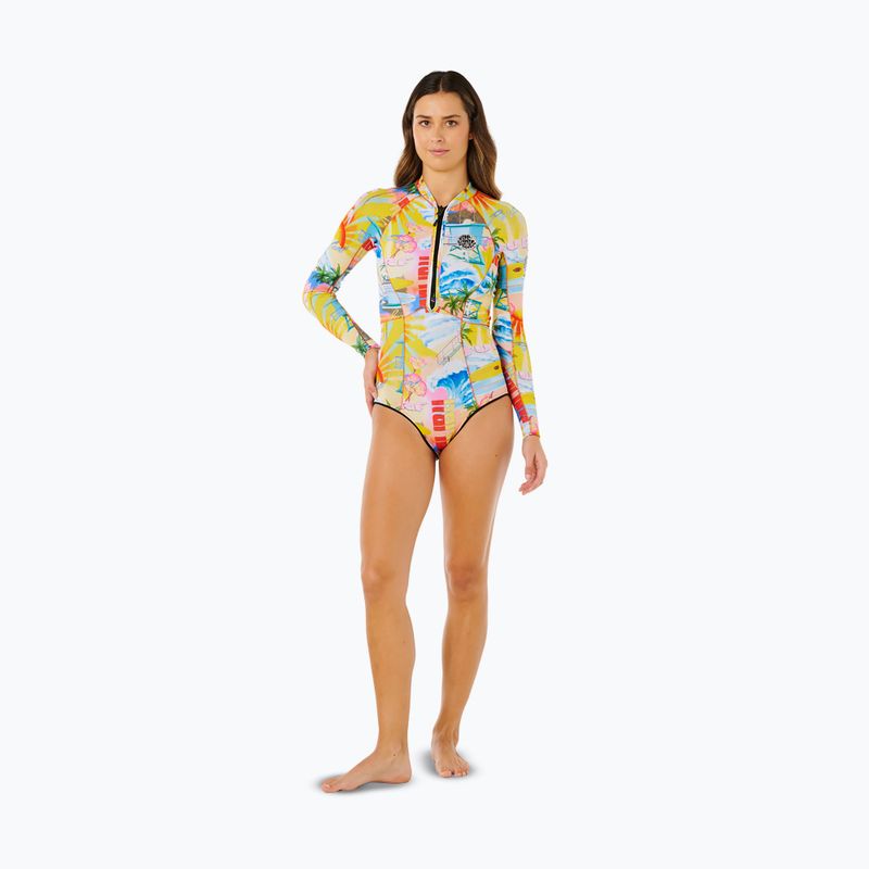 Дамски неопренов костюм за плуване Rip Curl G-Bomb 1.5 mm Full Zip Springsuit multicolor 2
