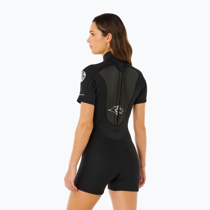 Дамски неопренов костюм за плуване Rip Curl Omega 2/2 mm Back Zip Springsuit black 3