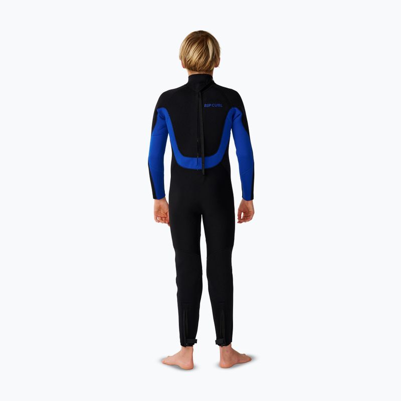 Детски неопренов костюм за плуване Rip Curl Trad 4/3 mm Back Zip black/blue 2