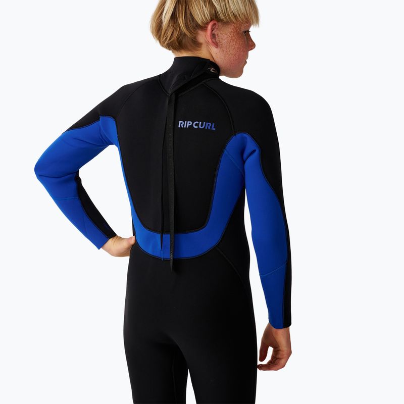 Детски неопренов костюм за плуване Rip Curl Trad 3/2 mm Back Zip black/blue 6