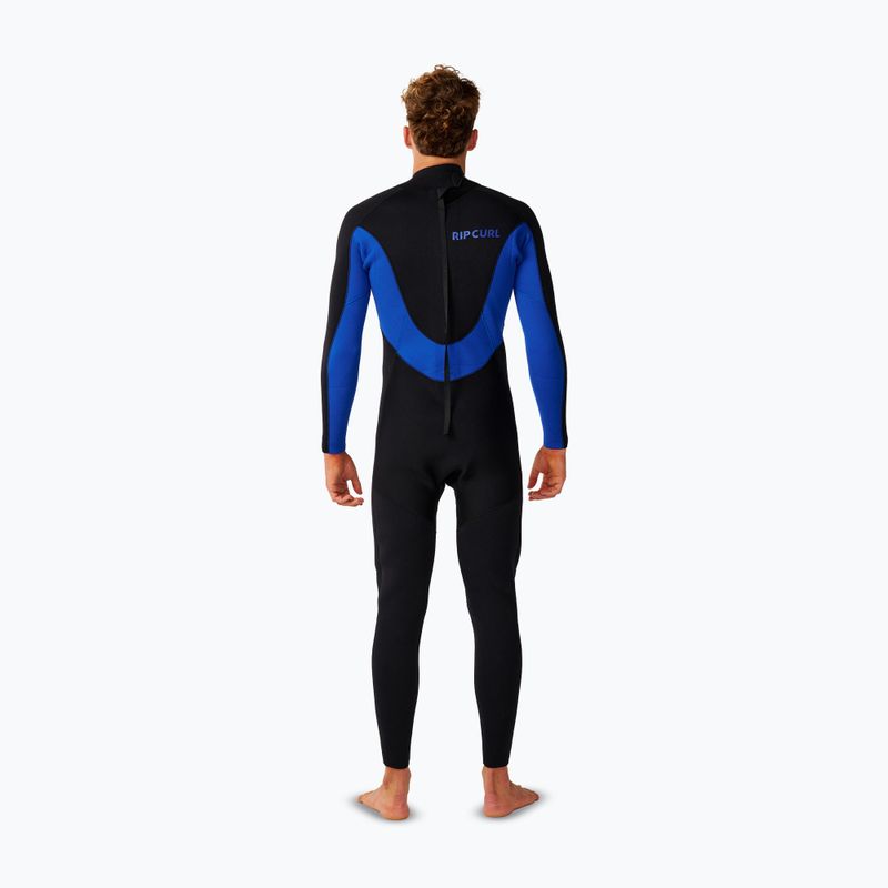 Мъжки неопреннов костюм за плуване Rip Curl Trad 3/2 mm Back Zip black/blue 2