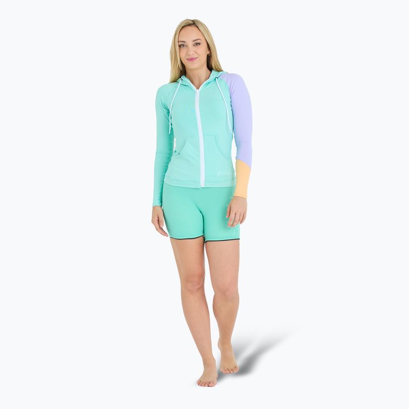 Дамски суитчър с качулка Jetpilot Pacer Rashie teal 2