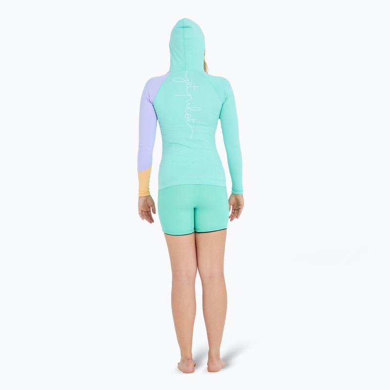 Дамски суитчър с качулка Jetpilot Pacer Rashie teal 3