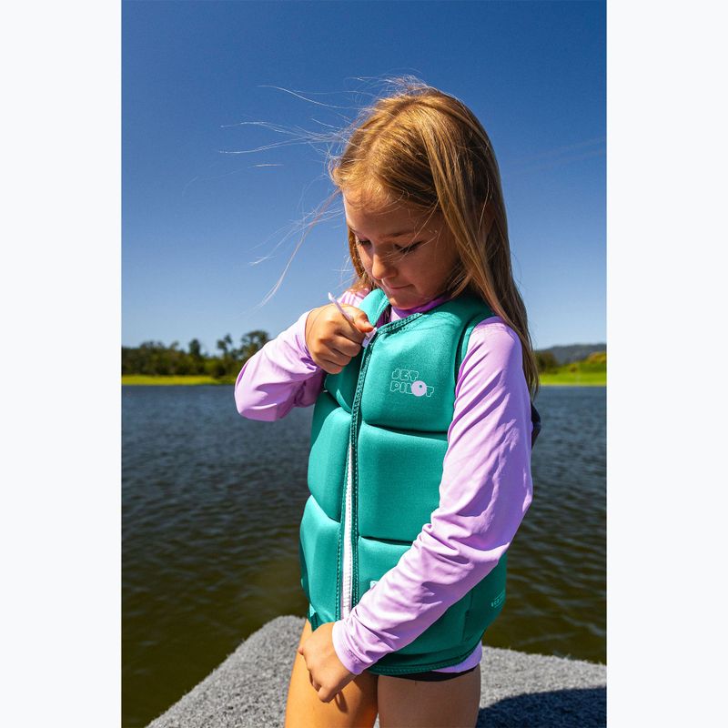Детска предпазна жилетка Jetpilot Freeride Girls Eco teal 3
