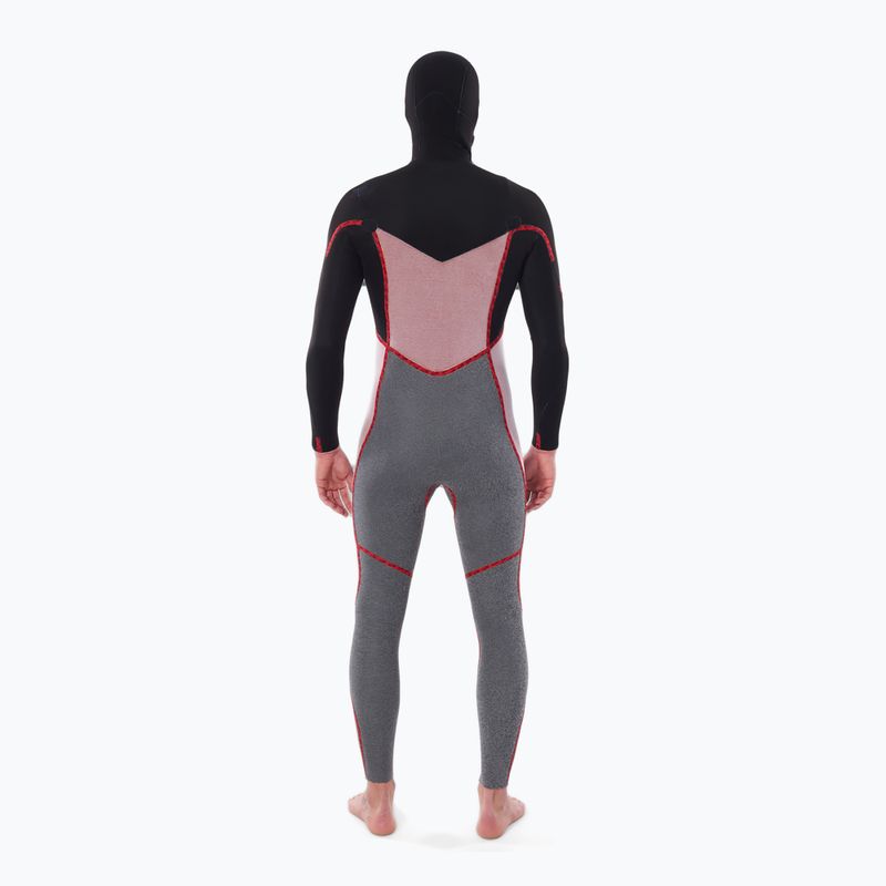 Мъжки неопренов костюм за плуване Rip Curl Dawn Patrol Hooded 5/4 mm Chest Zip black 4