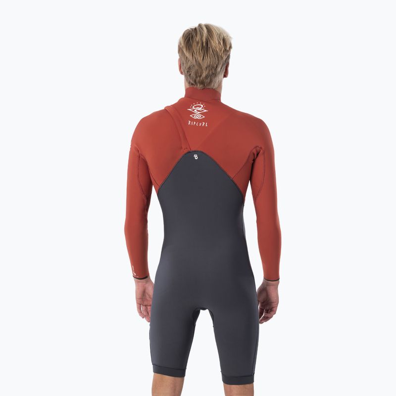 Мъжки бански Rip Curl E Bomb 2/2 mm Zip Free Grey-Red WSM8YE 2