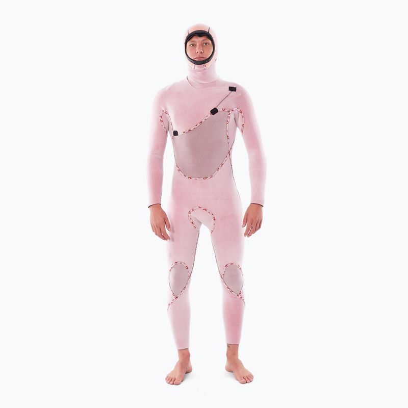 Мъжки неопренов костюм за плуване Rip Curl Flashbomb 5/4 mm Hooded Chest Zip black 4