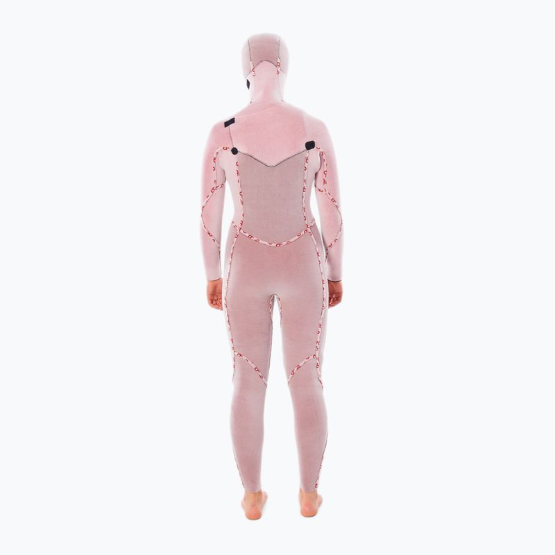 Дамски неопренов костюм за плуване Rip Curl Flashbomb 6/4 mm Hooded Chest Zip Steamer black 5