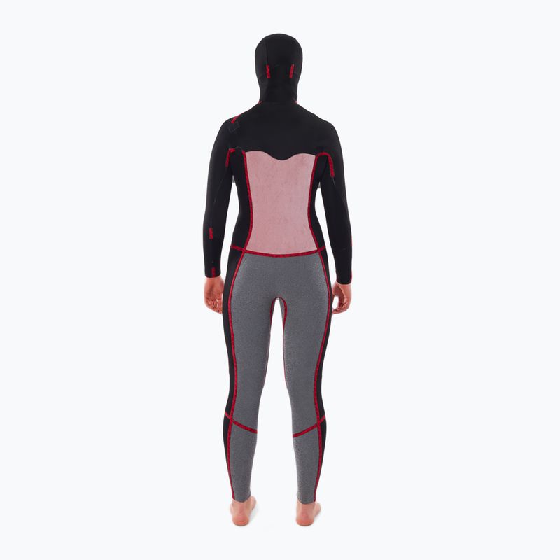 Дамски неопренов костюм за плуване Rip Curl Dawn Patrol 5/4 mm Chest Zip Hooded black 4