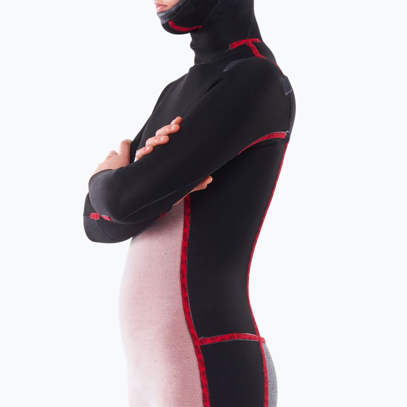 Дамски неопренов костюм за плуване Rip Curl Dawn Patrol 5/4 mm Chest Zip Hooded black 5