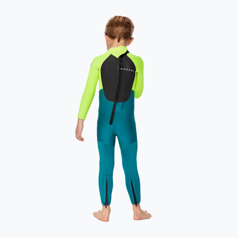 Rip Curl Groms Omega 3/2GB B/Zip 1599 зелен-син детски скафандър 118BFS 2