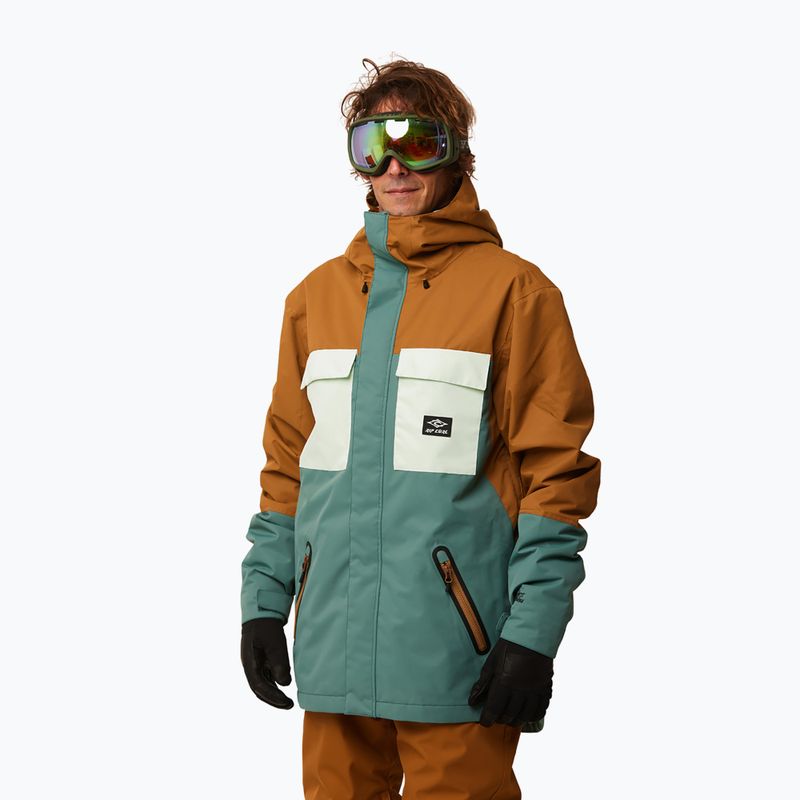 Мъжко яке за сноуборд Rip Curl Pinnacle green-brown 004MOU 146 2