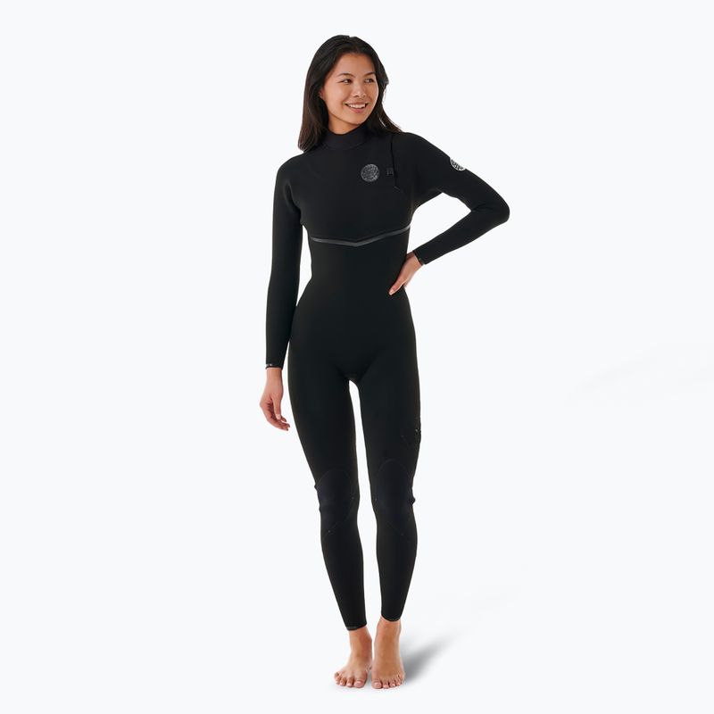 Дамски неопренов костюм Rip Curl Ebomb 3/2 mm Zip Free black
