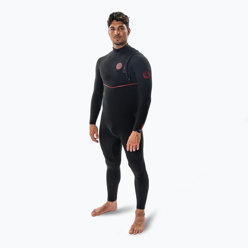Мъжки бански Rip Curl Flashbomb Fusion 3/2mm Zip Free Swim Foam Black 3
