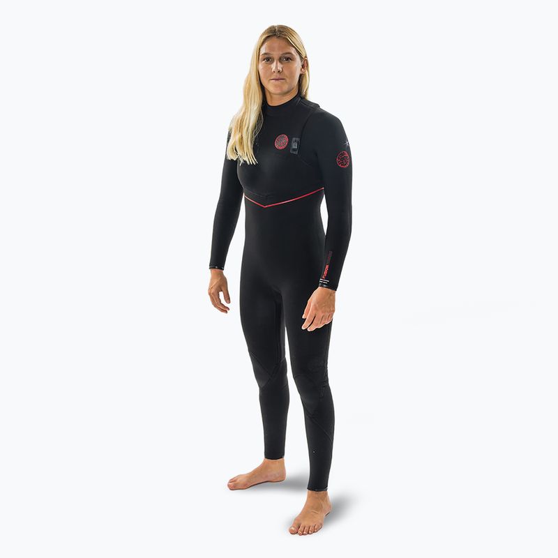 Дамска пяна за плуване Rip Curl Flashbomb Fusion 3/2 mm Zip Free Black 3