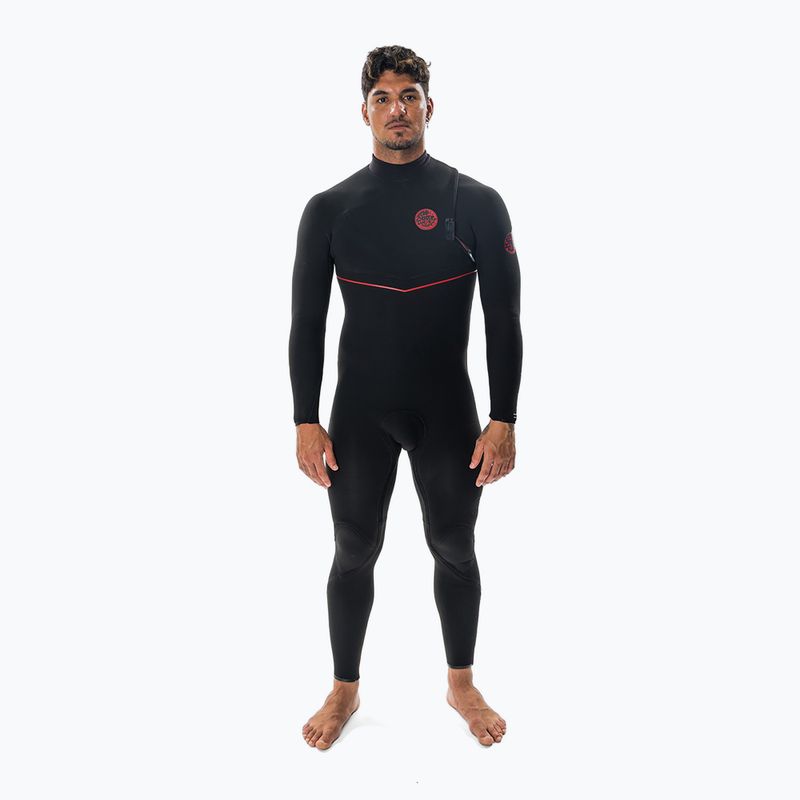 Мъжки неопренов костюм за плуване Rip Curl Flashbomb Fusion 5/3 mm Zip Free black