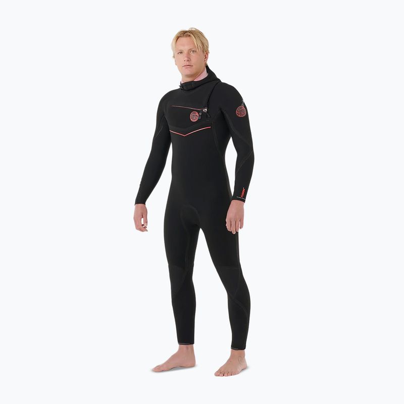 Мъжки неопренов костюм за плуване Rip Curl Flashbomb Fusion 5/3 mm Zip Free black 3