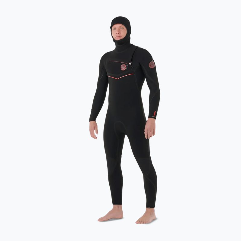 Мъжки неопренов костюм за плуване Rip Curl Flashbomb Fusion 5/3 mm Zip Free black 4