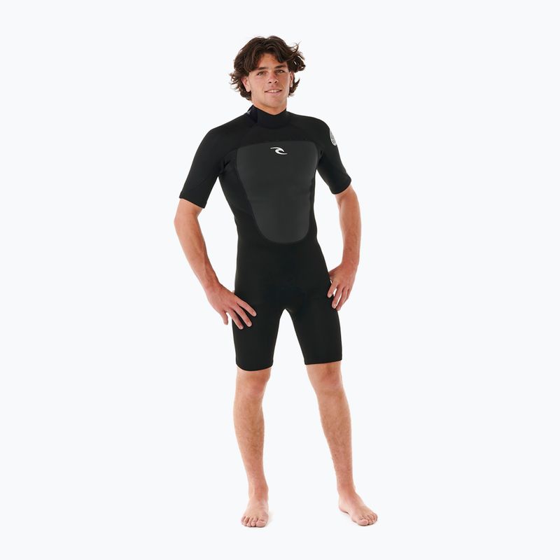 Мъжки неопренов костюм за плуване Rip Curl Omega 2 mm Back Zip Springsuit black 4