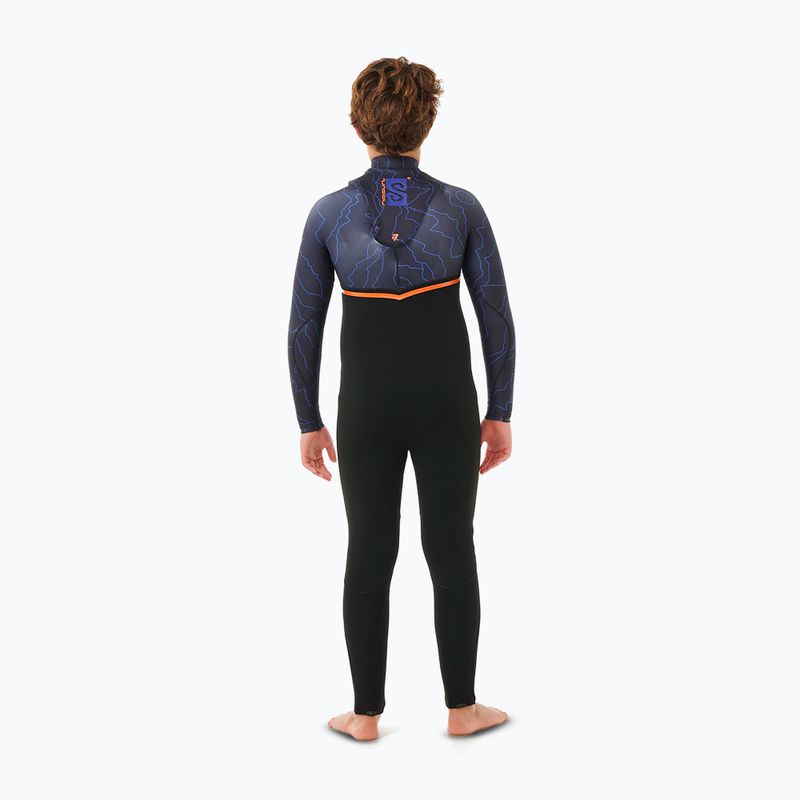 Rip Curl Flashbomb 4/3 mm Chest Zip purple night детска пяна за плуване 2