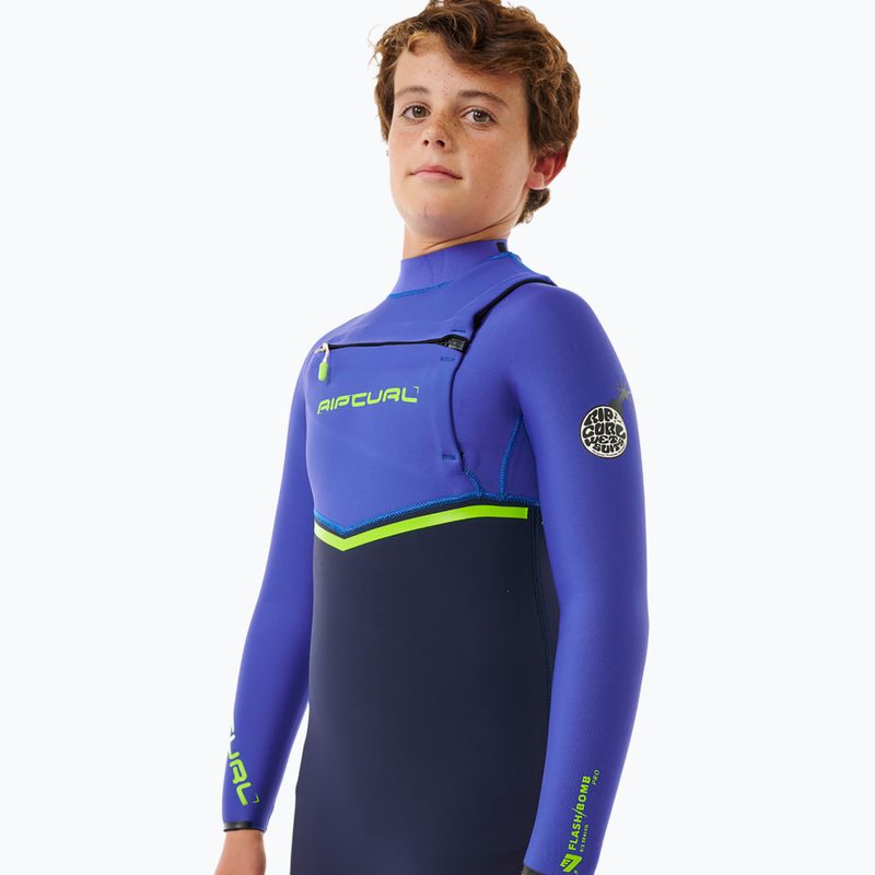 Rip Curl Flashbomb 4/3 mm гръден цип wild berry детска пяна за плуване 5