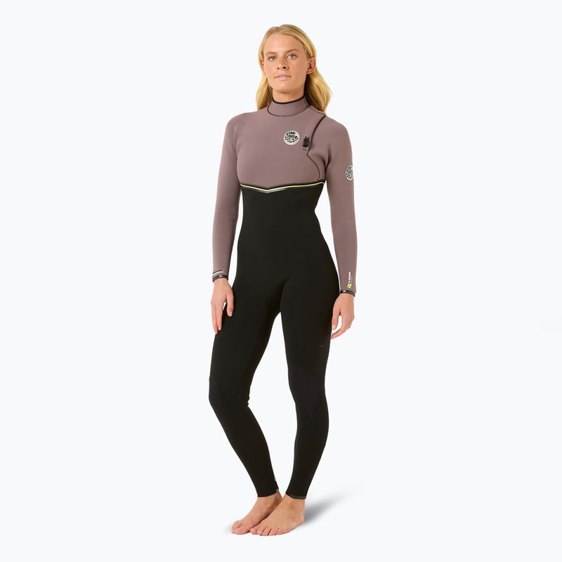 Дамски хидрокостюм Rip Curl Ebomb 3/2 mm Zip Free eggplant