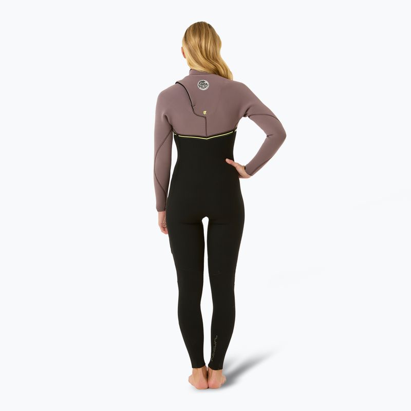 Дамски хидрокостюм Rip Curl Ebomb 3/2 mm Zip Free eggplant 2