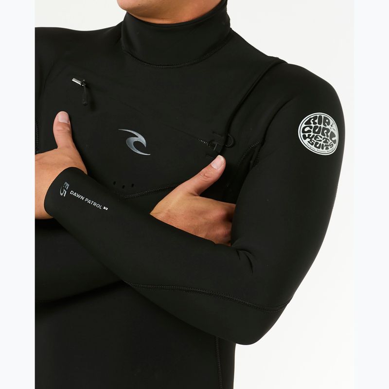 Мъжки неопренов костюм за плуване Rip Curl Dawn Patrol 4/3 mm Chest Zip black 5