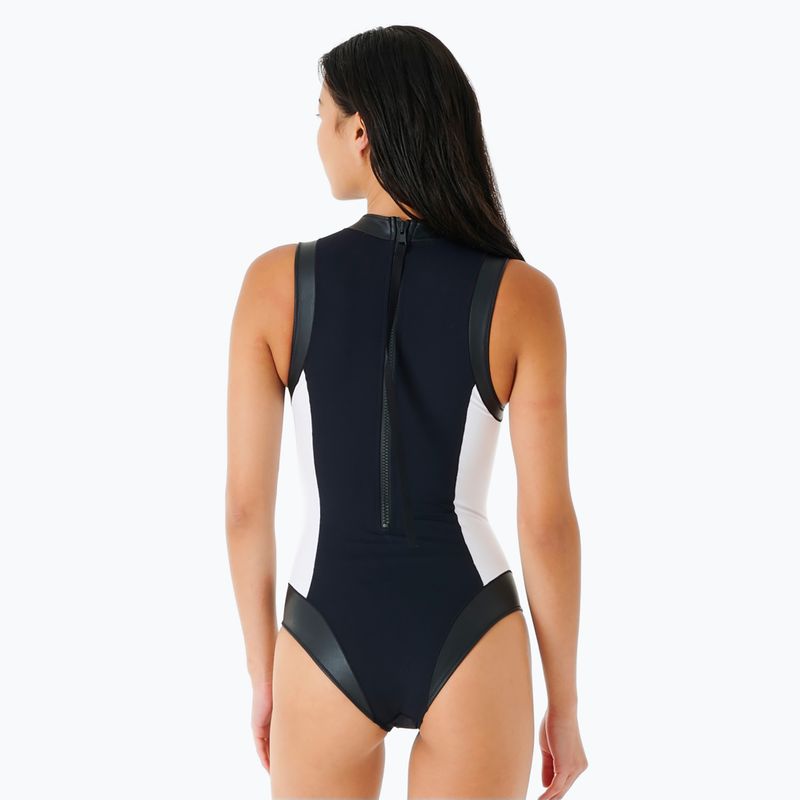 Rip Curl Mirage Ultimate Good 1 Piece 1000 бански костюм от една част в черно и бяло 01FWSW 6