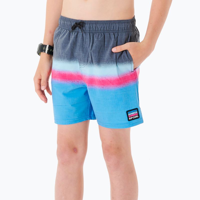 Rip Curl Surf Revival Volley 90 детски къси панталони синьо-сиво 027BBO 5
