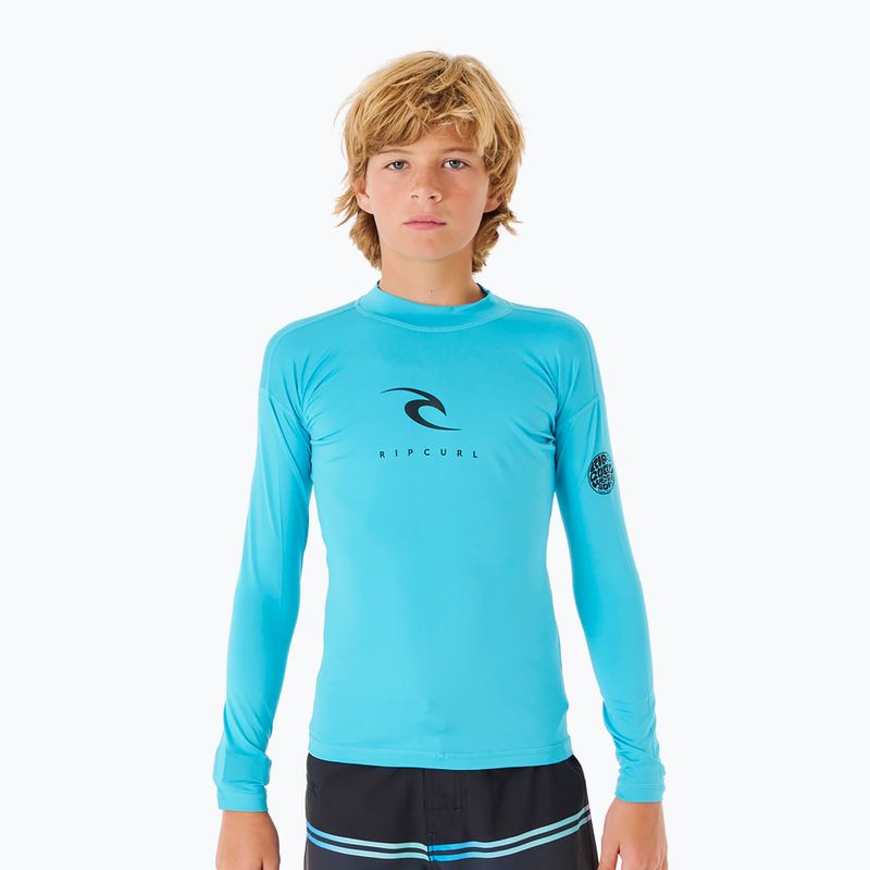 Rip Curl Corps Rash Vest 70 детска тениска за плуване синя 11MBRV