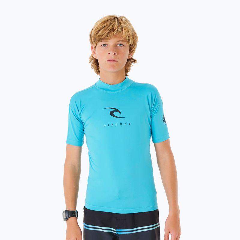 Rip Curl Corps Rash Vest 70 детска тениска за плуване синя 11NBRV