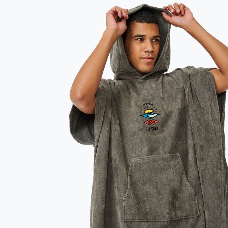 Мъжко пончо Rip Curl Logo Hooded grey 5