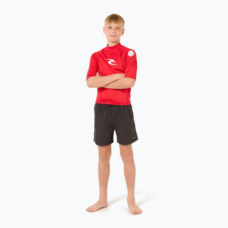 Детска тениска за плуване Rip Curl Lycra Brand Wave UPF red 2