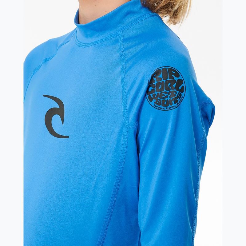 Детска тениска за плуване Rip Curl Lycra Brand Wave UPF blue gum 4