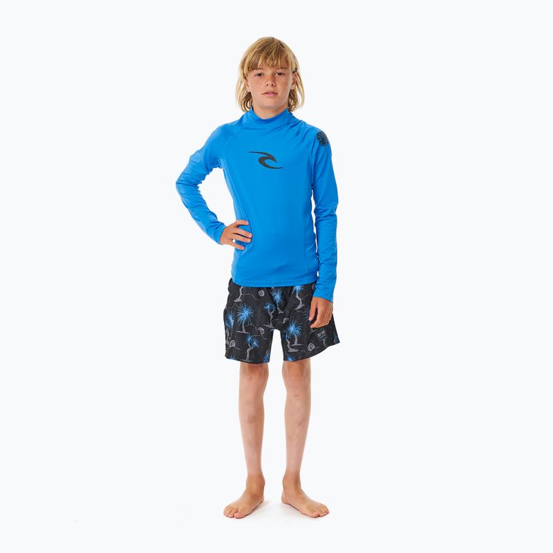 Детска блуза за плуване с дълъг ръкав Rip Curl Lycra Brand Wave UPF blue gum 2